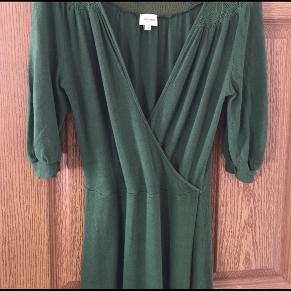 Anthropologie Green Midi Dress - Picture 3 of 3